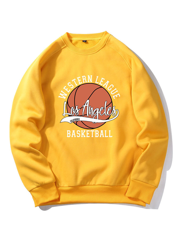 Los Angeles Basketball Print Sweatshirts