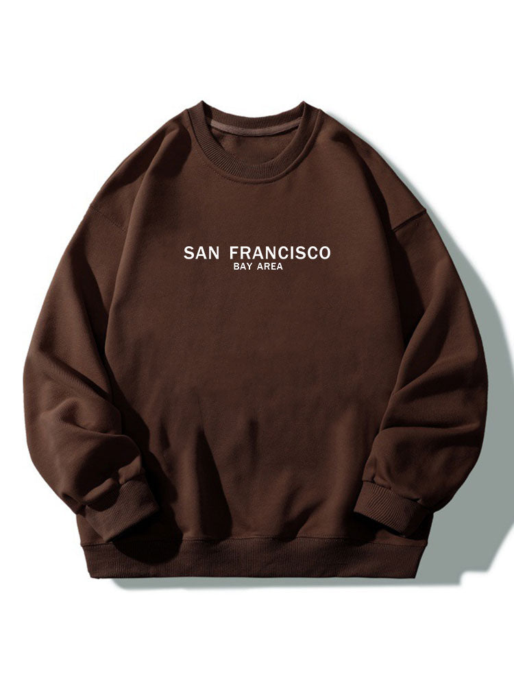 San Francisco Print Crew Neck Relaxed Sweatshirt