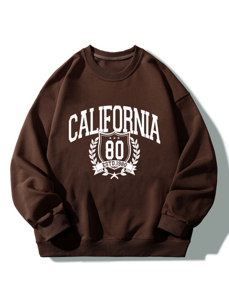 California Varsity Print Relaxed Sweatshirt