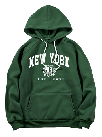 New York East Coast Print Hoodie