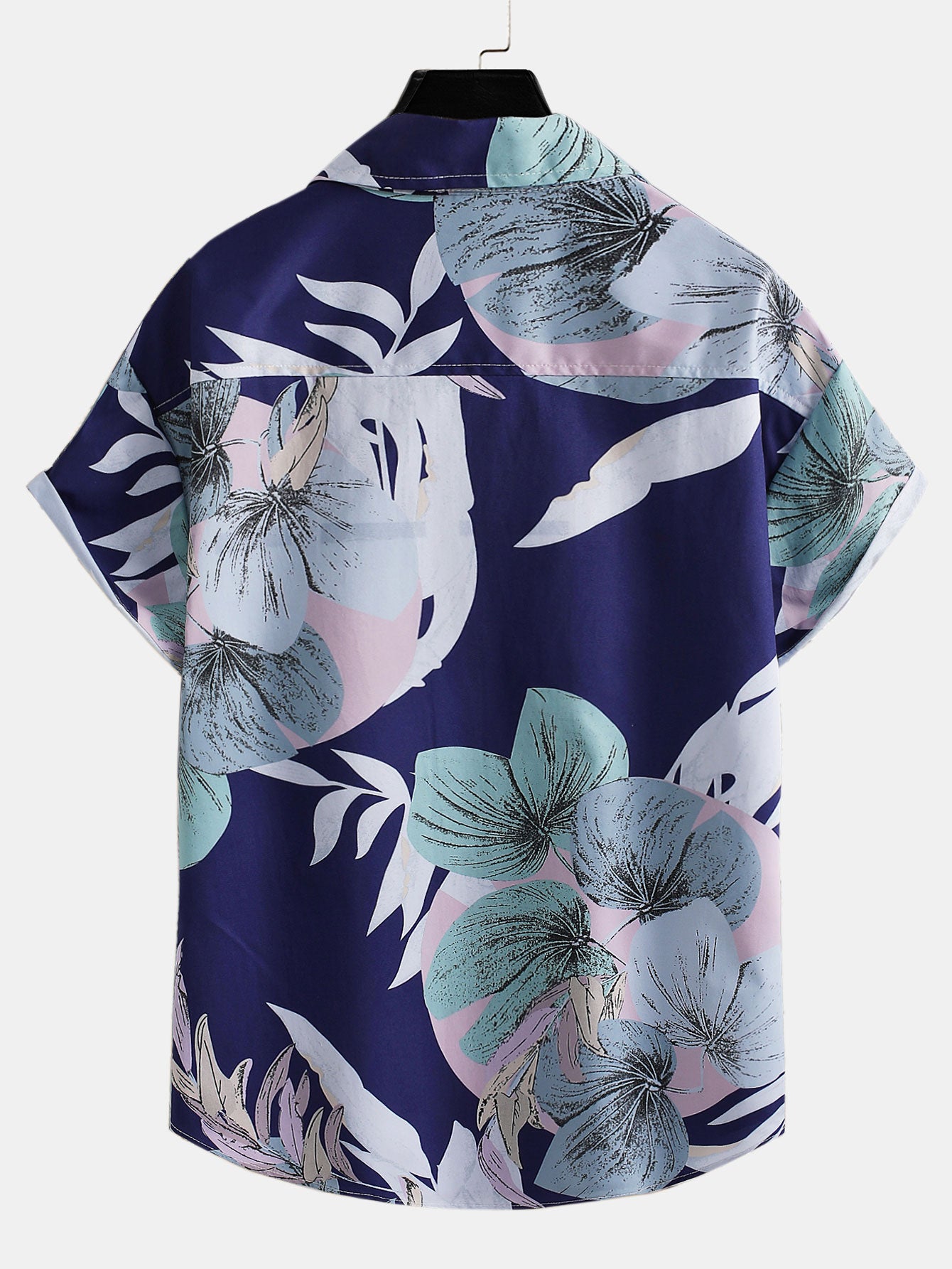 Tropical Print Button Up Shirt
