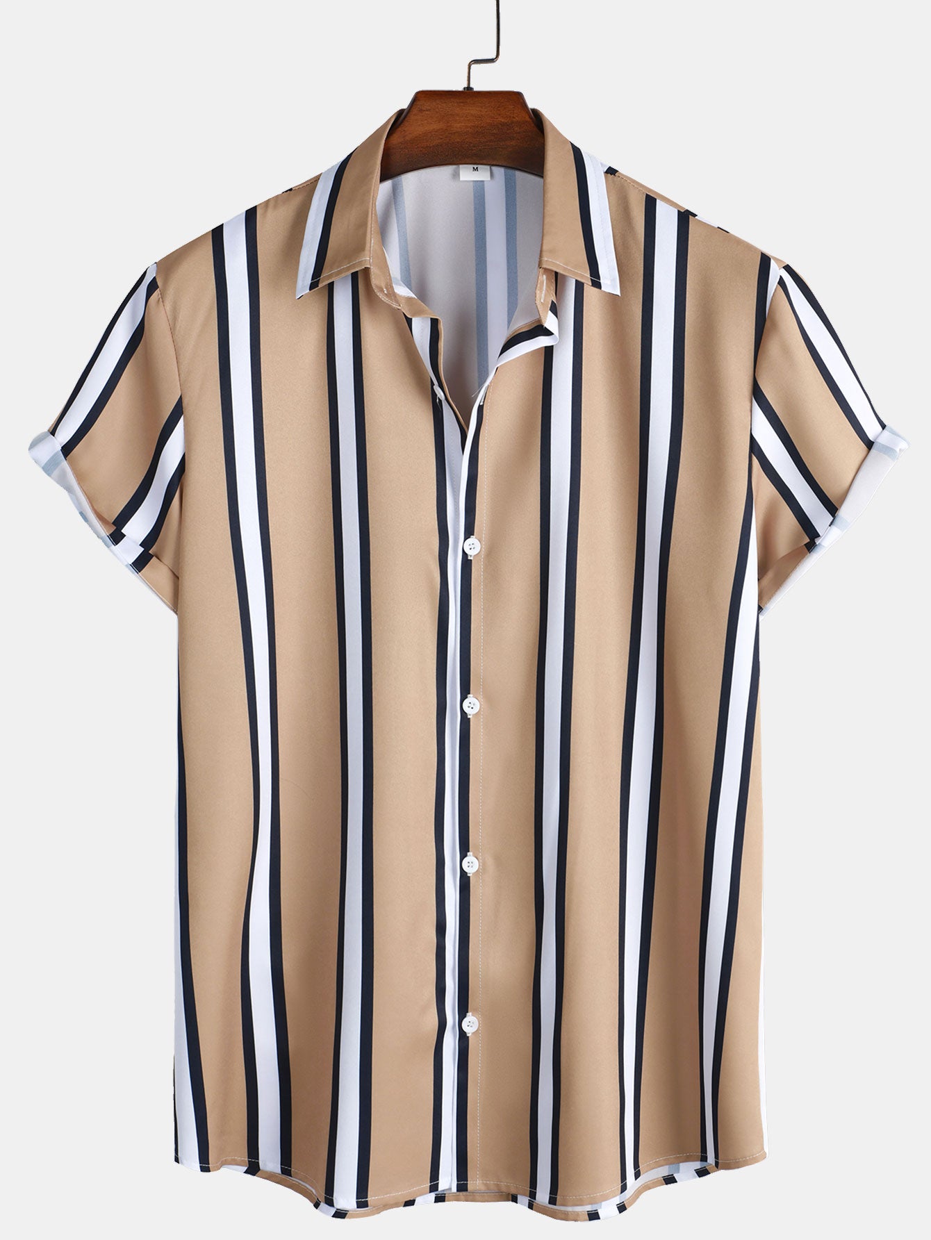 Striped Print Button Up Shirt