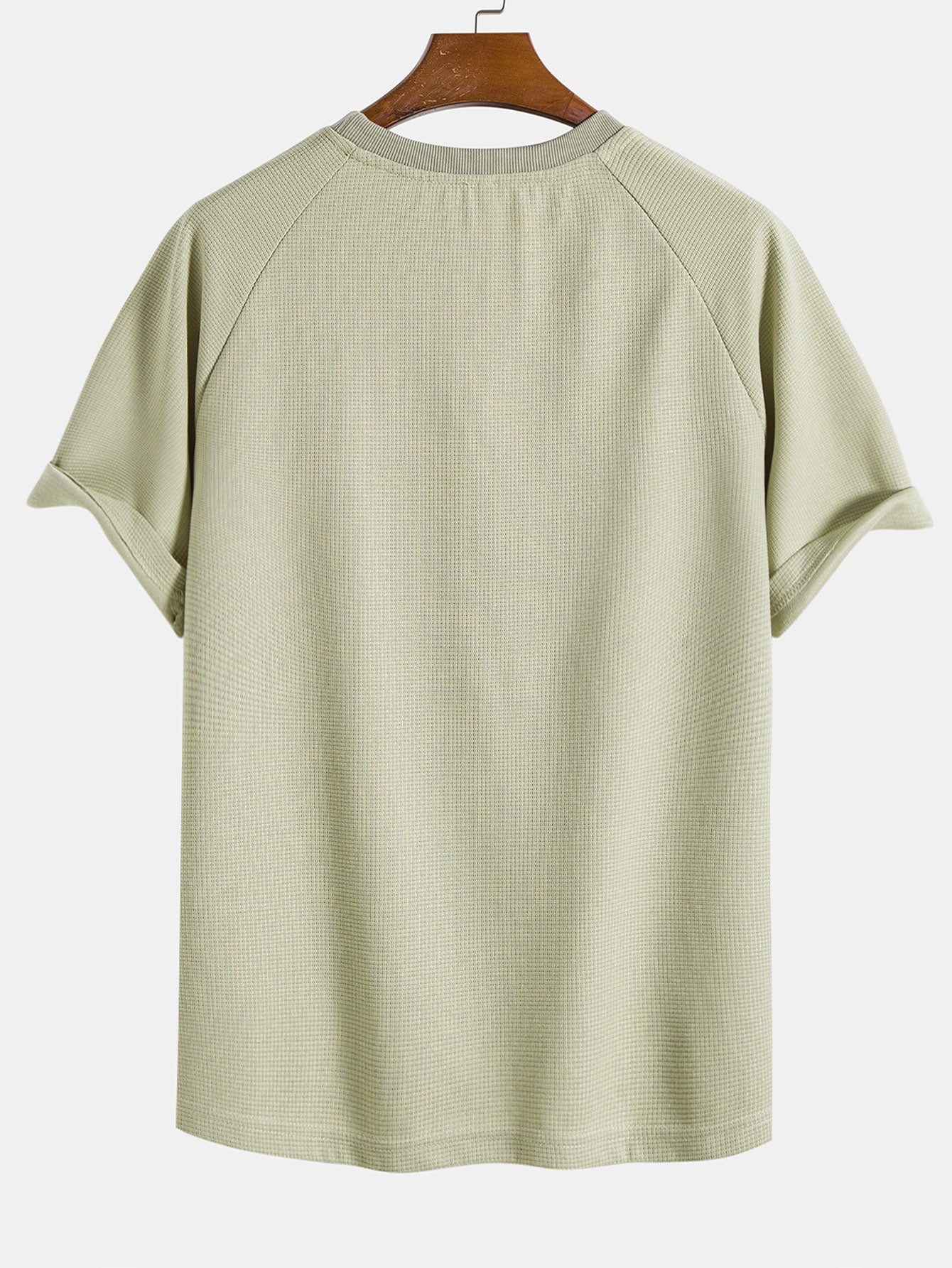 Raglan Sleeve Waffle T-Shirt & Waffle Shorts