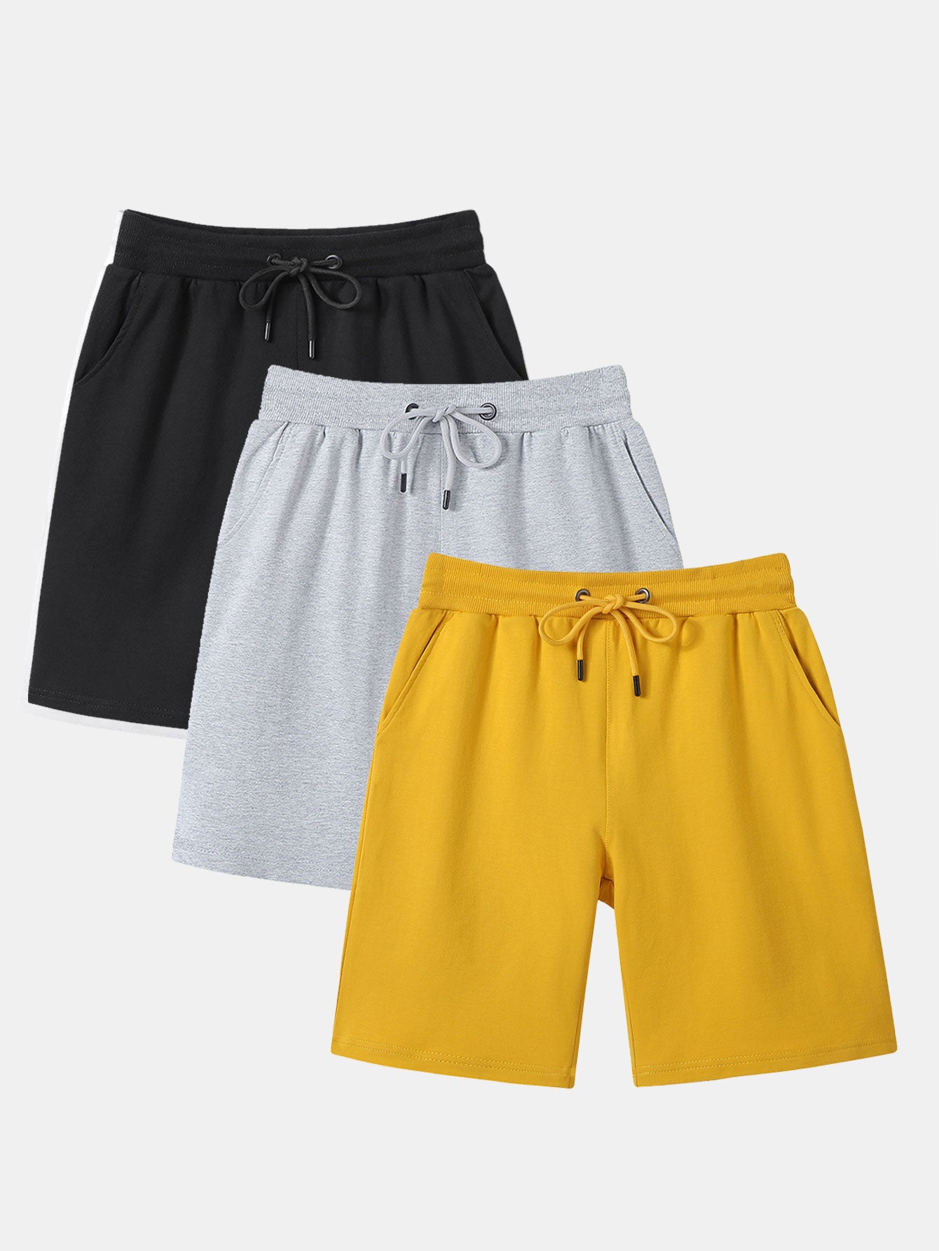 3 Pieces Mid Length Shorts