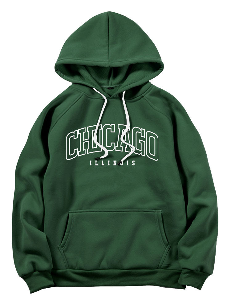 Chicago Character Print Hoodie