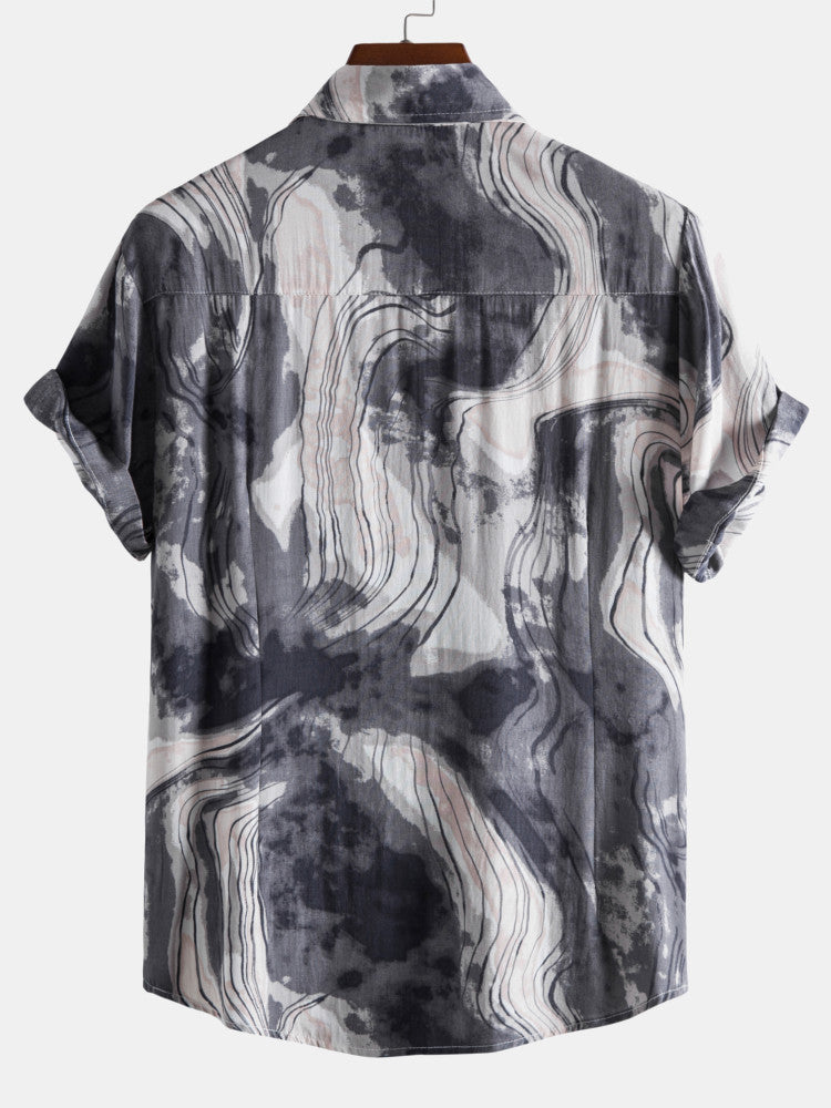 Abstract Painting Print Shirts