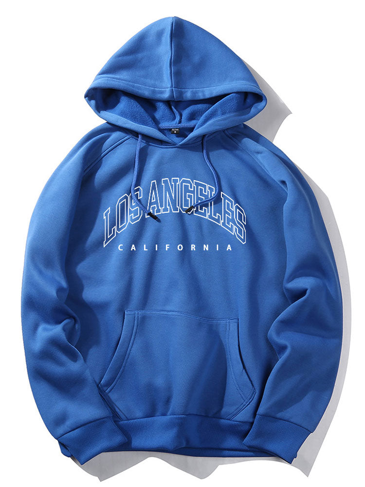 Los Angeles Letter Graphic Hoodies
