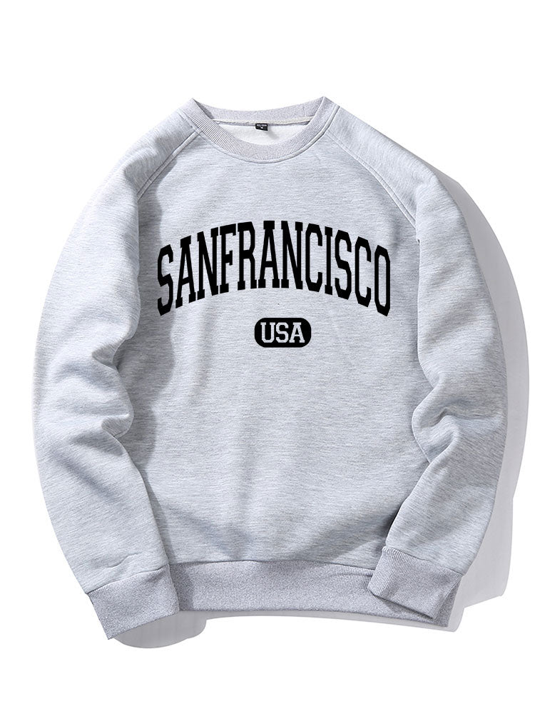 San Francisco Letter Print Sweatshirt