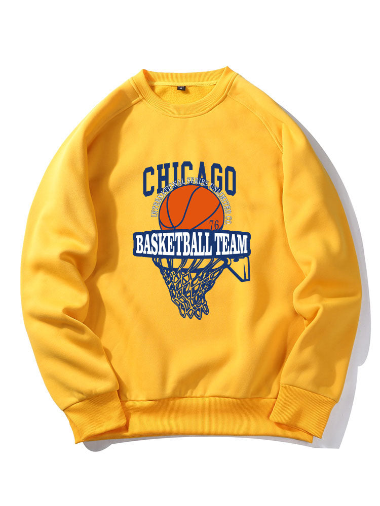 Chicago Basketball Print Sweatshirts