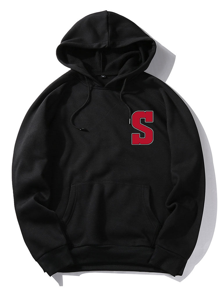 S Letter Graphic Hoodies